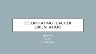 Effective Strategies for Cooperating Teacher Orientations and Expectations