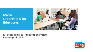 Empowering Educators with Micro Credentials in Education Ecosystems