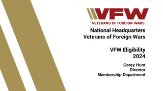 VFW Eligibility Criteria and Discharge Categories