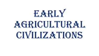 Evolution of Social Hierarchy in Early Agriculture