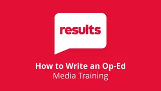 Effective Strategies for Writing an Impactful Op-Ed Piece