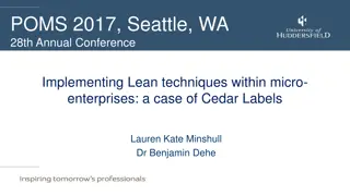 Implementing Lean Techniques in Micro-Enterprises: A Case Study