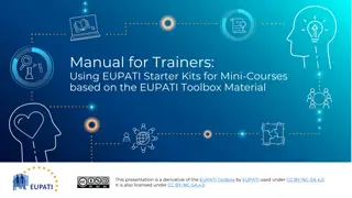 EUPATI Toolbox Starter Kits for Mini-Courses on Medicines R&D