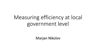 Measuring Efficiency at Local Government Level: Research Findings and Methodology