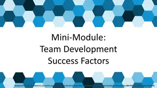 Essential Factors for Successful Team Development and Progression
