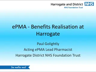 Benefits Realisation and Implementation of ePMA at Harrogate NHS Trust