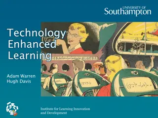 Technology Enhanced Learning at Southampton Institute