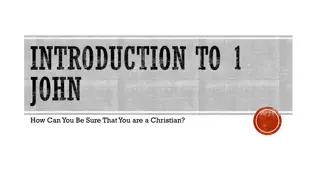 Assurance of Salvation and Christian Identity in 1 John