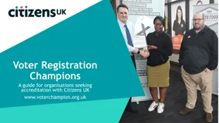 Voter Registration Champions: Empowering Communities for the UK General Election 2025
