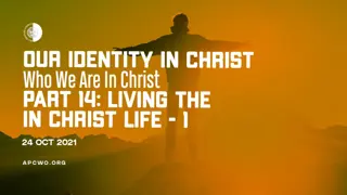 Living from Above: Renewing Your Mind and Walking in the Spirit