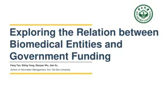 Relation Between Biomedical Entities and Government Funding Study