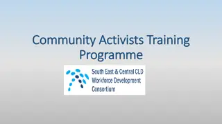 Community Activists Training Programme for Workforce Development