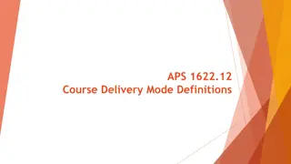 Delivering Effective Course Delivery Modes in Higher Education