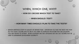 Decide Which Test to Take: SAT vs ACT, Test Dates, Registration Deadlines