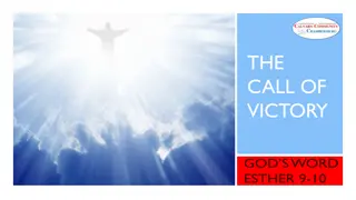 The Call to Victory: A Divine Message of Deliverance and Celebration