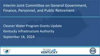Kentucky Infrastructure Authority Cleaner Water Program Grants Update