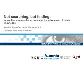 Innovation and Private Use of Public Knowledge: Insights on Perceived Usefulness