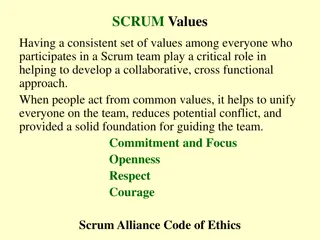 Developing Collaborative Values in Scrum Teams