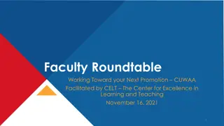 Strategies for Faculty Promotion Success