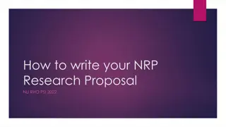 NRP Research Proposal Writing Guide for Success in 2022