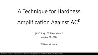 Technique for Hardness Amplification Against AC0 Circuits