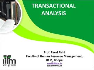 Transactional Analysis for Effective Communication