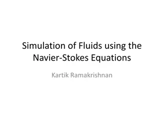 Fluid Simulation using Navier-Stokes Equations