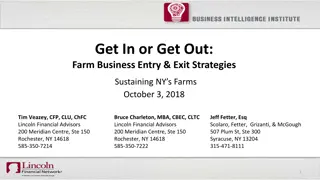 Farm Business Entry & Exit Strategies: Sustaining NY's Farms