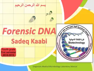 DNA Fingerprinting and Forensic Testing Methods