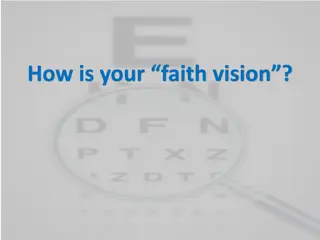 Faith Vision Checkup - Seeking God's Pleasure and Righteousness