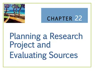 Effective Research Project Planning and Source Evaluation Tips