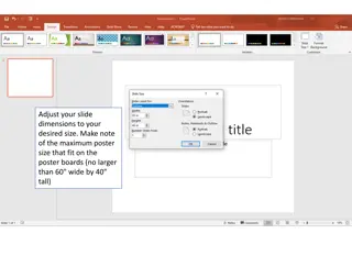 Adjust Slide Dimensions for Desired Poster Size & Printing Tips