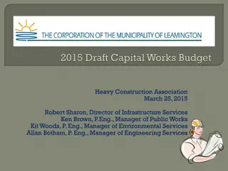 March 25, 2015 - Heavy Construction Association Infrastructure Investments