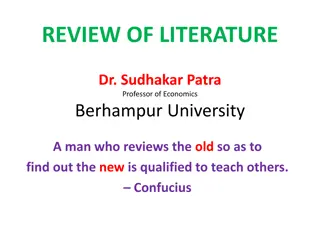 Characteristics of a Good Literature Review and Differences Explained