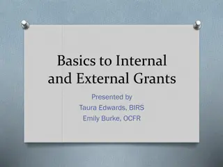 Grants: Internal vs. External Funding Process