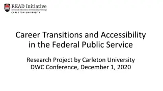 Exploring Career Transitions and Accessibility in the Federal Public Service