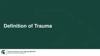 Trauma and Its Impact on Well-Being