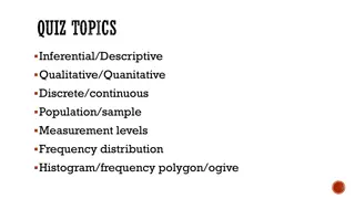 Measures of Central Tendency and Data Description
