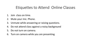 Effective Etiquettes for Online Classes and Sales Letter Writing