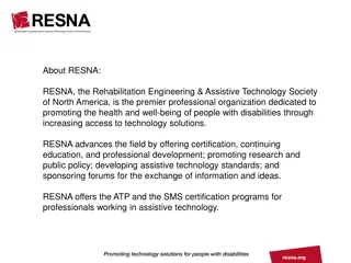 Professional Certification in Assistive Technology and Rehabilitation Engineering