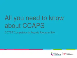 About CCAPS CCTST Competition & Awards Program Site