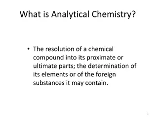 Analytical Chemistry: Unveiling the Components of Chemical Compounds