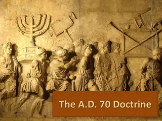 The A.D. 70 Doctrine