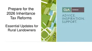Preparing for Inheritance Tax Reforms 2026: Essential Updates for Rural Landowners