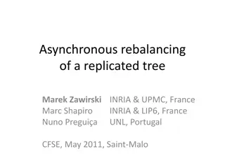 Asynchronous Replication Tree Rebalancing Study