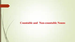 Countable and Uncountable Nouns in English Grammar