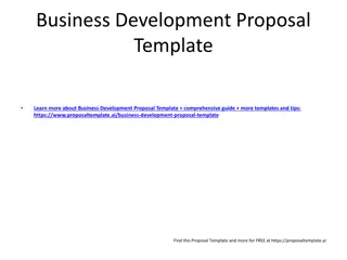 Business Development Proposal Tips and Templates for Success