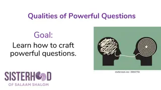 Crafting Effective Questions for Deep Conversations