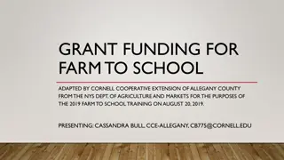 Grant Funding for Farm to School Training Opportunities