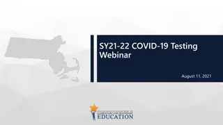 SY21-22 COVID-19 Testing Program Overview and Strategy